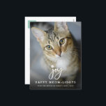 Pet met foto's maken van penseel Hondenliefhebber  Feestdagenkaart<br><div class="desc">Joy Brush Script Calligraphy and Paw Prints, Cute Hondenliefhebber, Simple and minimalist, Funny Pet Holiday Photo Briefkaart. De rug van de kaart kenmerkt een één sjabloon van het fotoontwerp van het briefkaart met een korte vakantiegroet en uw terugkeeradres. Sommige tekst en achtergrond kunnen in om het even welke kleur van...</div>