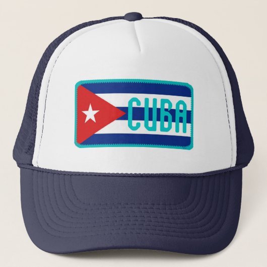 Pet met geborduurd effect op Cuba (Voorkant)