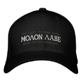 Pet met geborduurd Molon Labe (Voorkant)