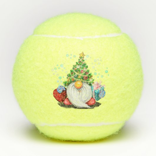 Pet met kerstbomen en tennisballen (Voorkant)
