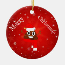 Pet met kerstpoep en scarf Fun Emoji Gift