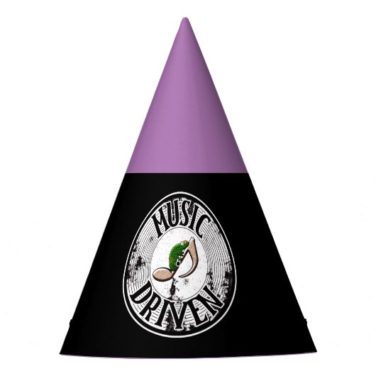 Pet met muziekgedreven partij feesthoedjes (Voorkant)