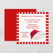 Pet met rode en witte kerstmis kaart (Voorkant / Achterkant)