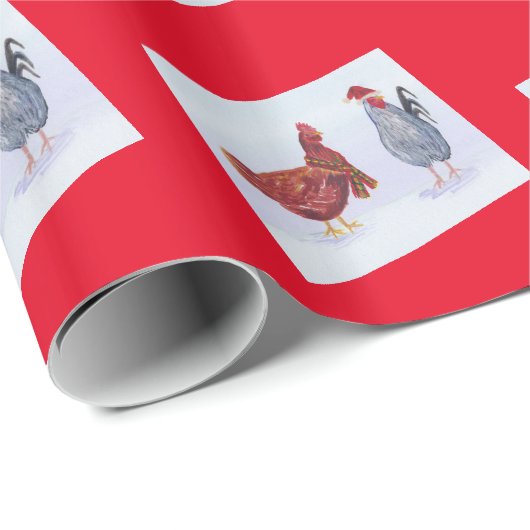 pet met sjaal en kerstmis cadeaupapier (Rol Hoek)