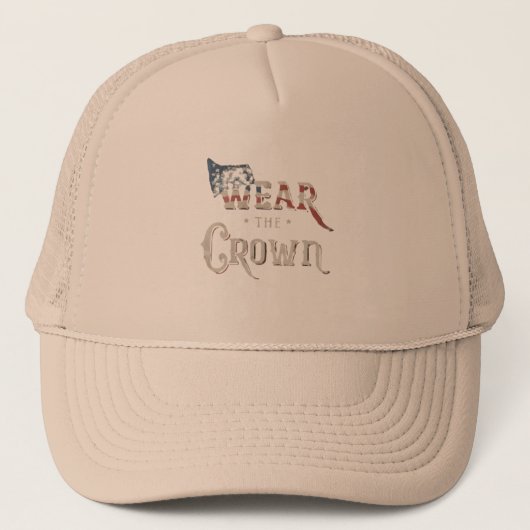 pet met tekst draag de kroon (Voorkant)