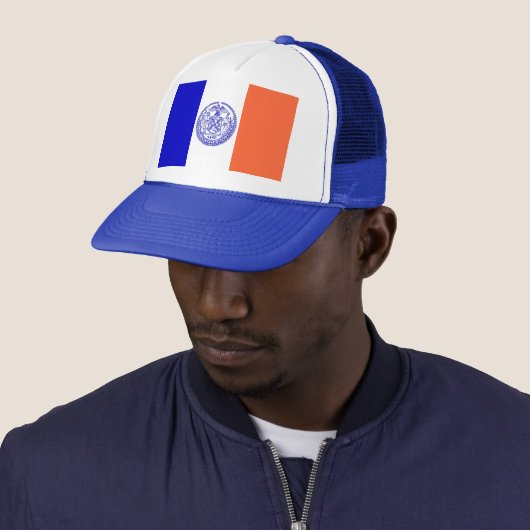 Pet met vlag van New York City - VS (In situ)