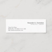 Pet Mini Visitekaartje (Achterkant)