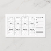 Pet Mobile Grooming 2019 Calendar Design Visitekaartje (Achterkant)