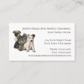 Pet Mobile Grooming 2019 Calendar Design Visitekaartje (Voorkant)