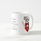 Pet Moeder Valentijnsdag Puppy Heart Coffee Cup Koffiemok (Voorkant rechts)