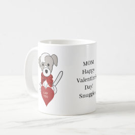 Pet Moeder Valentijnsdag Puppy Heart Coffee Cup Koffiemok