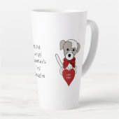 Pet Moeder Valentijnsdag Puppy Heart Latte Latte Mok (Rechterhoek)