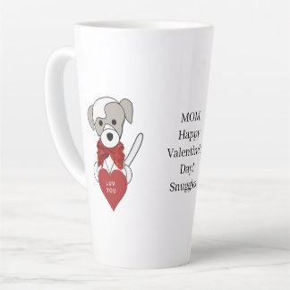 Pet Moeder Valentijnsdag Puppy Heart Latte Mok