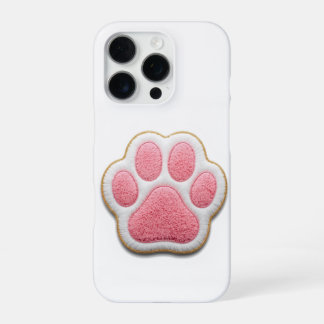 Pet Mom Phone Case | Chenille Embroidery Heart Paw iPhone 16 Pro Hoesje