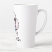 Pet Mom Vibes Poodle Dog Sunglasses Pink Gift Latte Mok (Rechts)