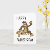 Pet Monkey. Vaderdag Kaart van Brad Gosse (Gele Bloem)