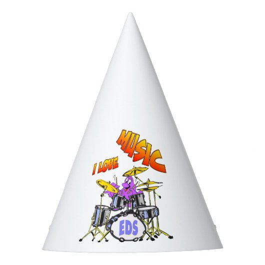 Pet Music Octopus Party Feesthoedjes (Voorkant)