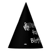 Pet muzieknoten van de Birthday Party Feesthoedjes (Links)