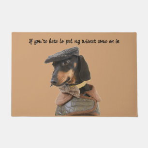 Pet My Wiener Dachshund Doormat Deurmat