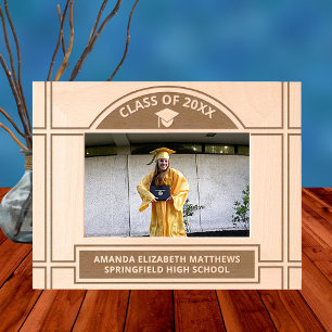 Pet N Tassel Stijlvolle Boog 6x4L Afstuderen Afbee Gegraveerde Lijstjes