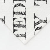 PET NAAM Patroon Kleurrijke Paw Print Fun Fleece Deken (Hoek)