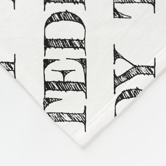 PET NAAM Patroon Kleurrijke Paw Print Fun Fleece Deken (Hoek)