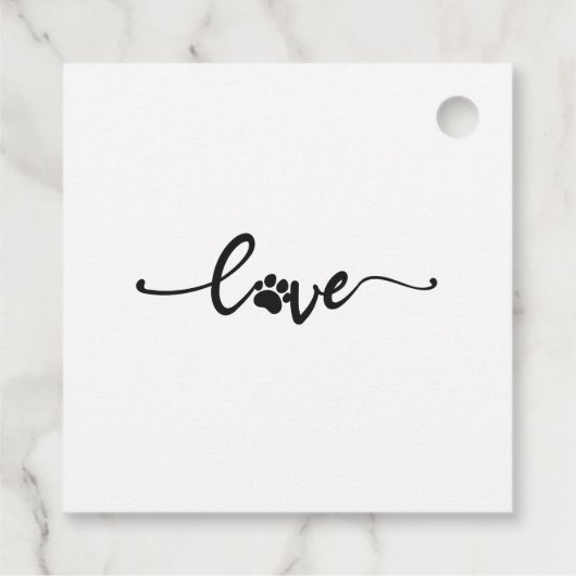 Pet Name Dog Cat Custom Photo Funny Wedding Bedankjes Labels (Achterkant)