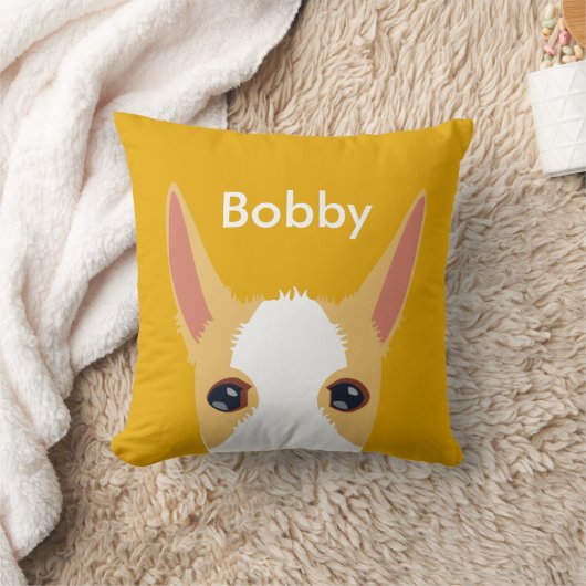 Pet Name Dog Face Kussen (Deken)