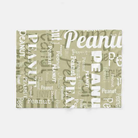 Pet Name Patroon Sage Groen Wit Klein Fleece Deken (Voorkant (Horizontaal))