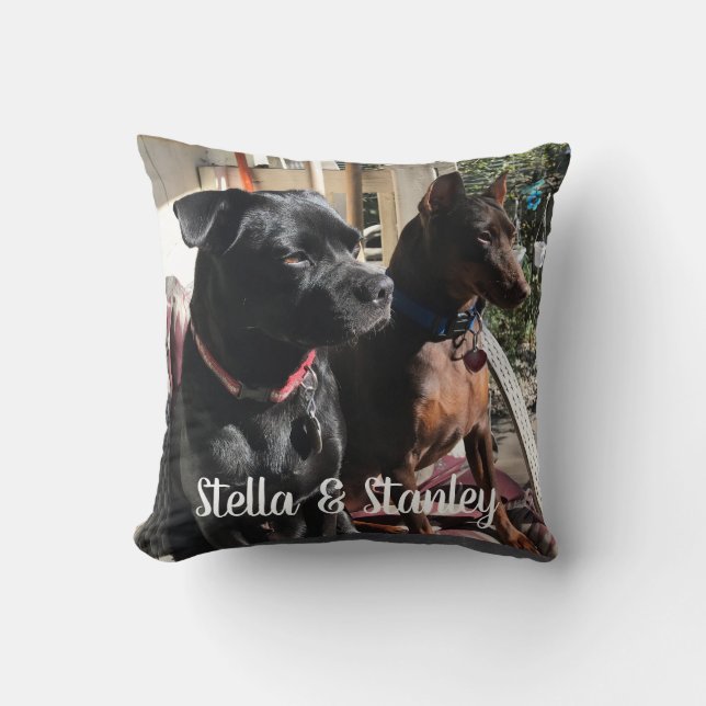 Pet Names Pillow Gezegde op achterzijde Kussen (Voorkant)