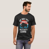 Pet niet de vlotte Koeien Funny Bison Buffalo T-shirt (Voorkant volledig)