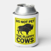 Pet niet de vlotte Koeien Funny Bison Halloween T Blikjeskoeler (Blikje Voorkant)