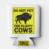 Pet niet de vlotte Koeien Funny Bison Halloween T Blikjeskoeler (Achterkant)