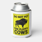 Pet niet de vlotte Koeien Funny Bison Halloween T Blikjeskoeler (Blikje Achterkant)