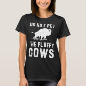 Pet niet de vlotte Koeien Funny Bison T-shirt (Voorkant)