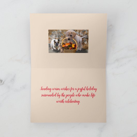 PET OOGST THANKSGIVING KAART (Binnen)