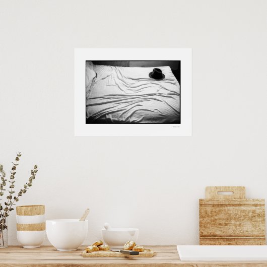 PET OP BED Poster (Keuken)