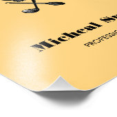 Pet op de schil, beige spoelsilhouette foto afdruk (Hoek)