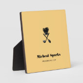 Pet op de schil, beige spoelsilhouette fotoplaat (Voorkant)