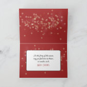 Pet op een zwarte labrador retriever feestdagen kaart (Binnen)