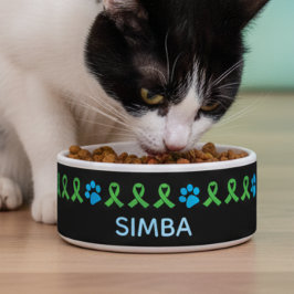 Pet Organ Donation & Transplant Paw Prints Design Voerbakje