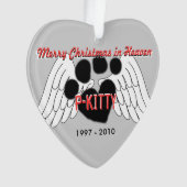 Pet Ornament -2-zijdig Kerst van de Verdienste in  (voorkant)