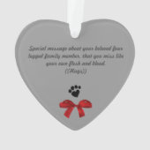 Pet Ornament -2-zijdig Kerst van de Verdienste in  (achterkant)