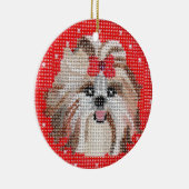 Pet Ornaments - Shih Tzu Keramisch Ornament (Rechts)