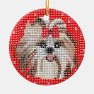Pet Ornaments - Shih Tzu Keramisch Ornament