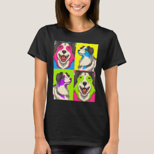 Pet Owner Animal Dog Pop Australian Shepherd T-shirt
