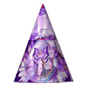 Pet Paarse Sun Fairy Party Feesthoedjes (Voorkant)