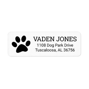 Pet-pagina print remailadres label