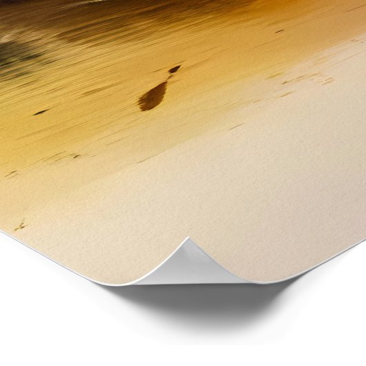 Pet Painting man Dog Walking Blue Mountain Tree Poster (Hoek)