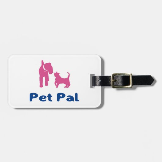 Pet Pal-Bagagelabel Bagagelabel (Voorkant horizontaal)